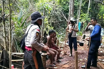  Empat Pelaku Illegal Logging Ditangkap Polres Bengkalis
